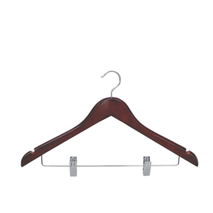 Easton Hot Sale Hotel Wood Silver Chrome Clips Женская вешалка